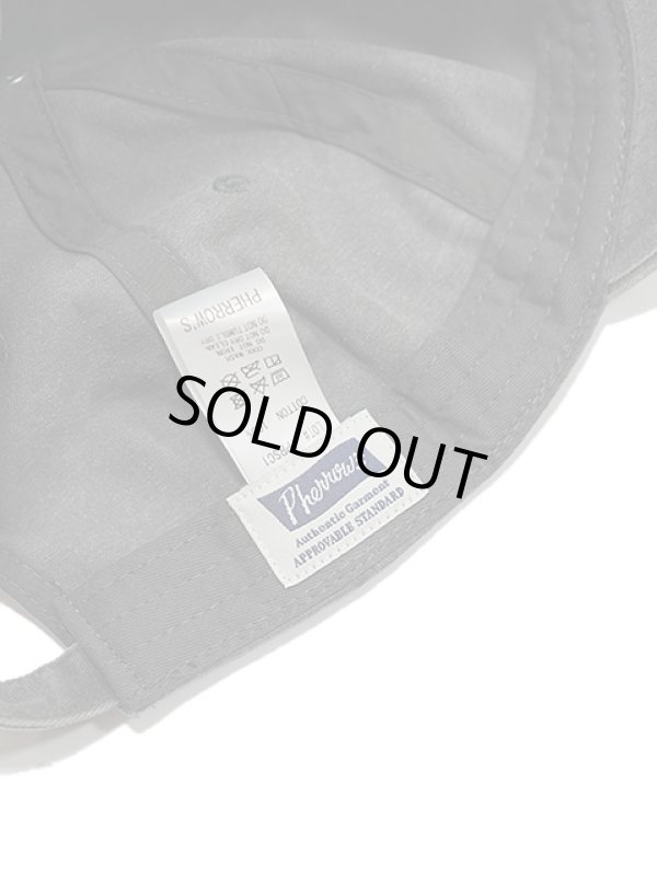 画像6: 【 Pherrow's（フェローズ） 】 ベースボールキャップ [ Pigment Dye Baseball Cap ] [ S.BLACK ] 