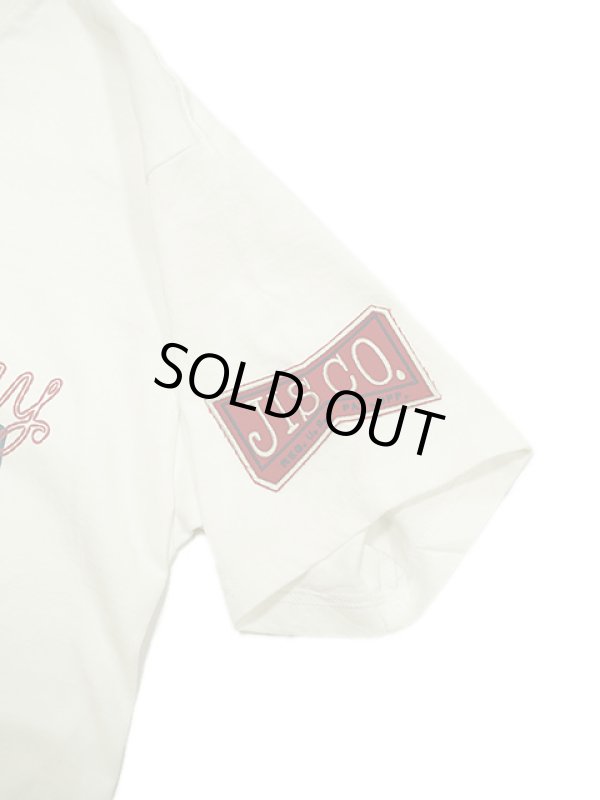 画像5: 【 Pherrow's（フェローズ） 】　プリントT-シャツ ワッペンカスタム [ JIS CO. ] [ WHITE ] 【 メール便可 】