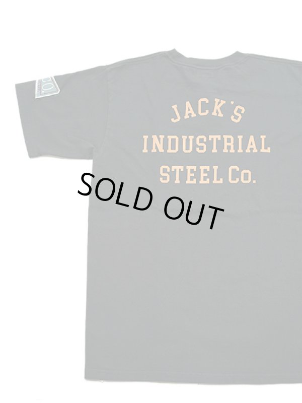 画像2: 【 Pherrow's（フェローズ） 】　プリントT-シャツ ワッペンカスタム [ JIS CO. ] [ S.BLACK ] 【 メール便可 】