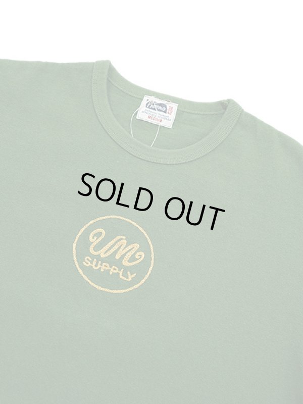 画像3: 【 Pherrow's（フェローズ） 】　刺繍T-シャツ [ Union Mechanic ] [ D.GREEN ] 【 メール便可 】