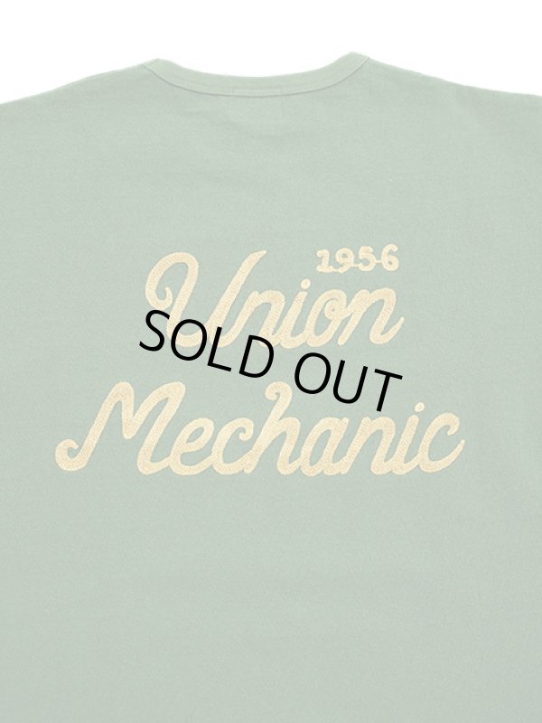 画像6: 【 Pherrow's（フェローズ） 】　刺繍T-シャツ [ Union Mechanic ] [ D.GREEN ] 【 メール便可 】