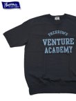 画像1: 【 Pherrow's（フェローズ） 】　半袖スェットタイプ T-シャツ [ VENTURE ACADEMY ] [ NAVY ] 【 メール便可 】