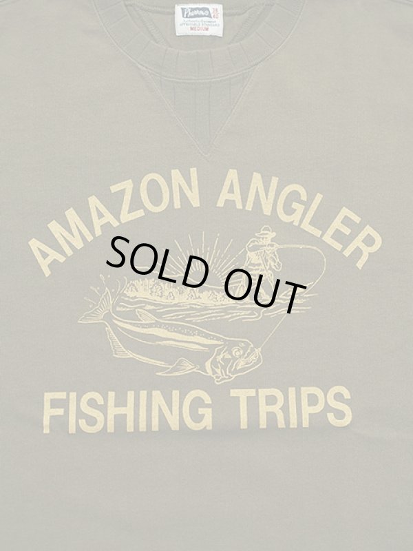 画像4: 【 Pherrow's（フェローズ） 】　半袖スェットタイプ T-シャツ [ AMAZON ANGLER ] [ A.GREEN ] 【 メール便可 】