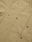 画像5: 【 Pherrow's（フェローズ） 】 コットンリネンワークシャツ [ Cotton Linen Work Shirts ] [ Beige ]