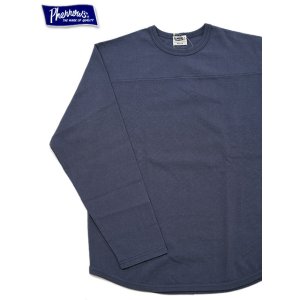 画像: 【 Pherrow's（フェローズ） 】　フットボール T-シャツ [ L/S Football Tee ] [ Navy ] 【 メール便可 】