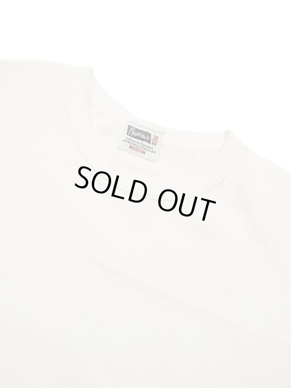 画像3: 【 Pherrow's（フェローズ） 】　フットボール T-シャツ [ L/S Football Tee ] [ White ] 【 メール便可 】