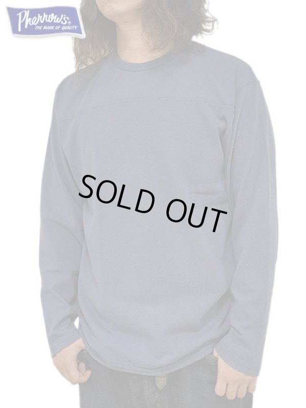 画像6: 【 Pherrow's（フェローズ） 】　フットボール T-シャツ [ L/S Football Tee ] [ Green ] 【 メール便可 】