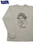 画像1: 【 Pherrow's（フェローズ） 】　プリント L/S T-Shirts　[ ヴェートーベン ] [ H.GRAY ]【 メール便可 】