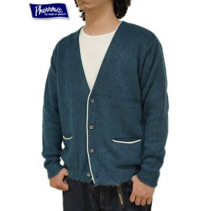 画像: 【 Pherrow's（フェローズ） 】　モヘアニットカーディガン　[ MOHAIR KNIT CARDIGAN ] [ BLUE ] 