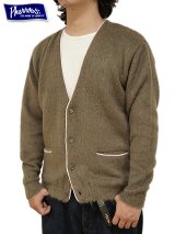 画像: 【 Pherrow's（フェローズ） 】　モヘアニットカーディガン　[ MOHAIR KNIT CARDIGAN ] [ BROWN ] 