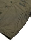 画像6: 【 Pherrow's（フェローズ） 】 N-1 DECK JACKET [ Deco ] [ OLIVE ]