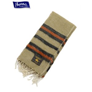 画像: 【 Pherrow's（フェローズ） 】 ブランケットマフラー [ Native Blanket Scarf ] [ BEIGE ]