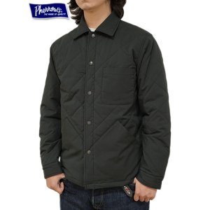 画像: 【 Pherrow's（フェローズ） 】　キルトシャツジャケット　[ Quilting Shirts Jacket ] [ BLACK ]