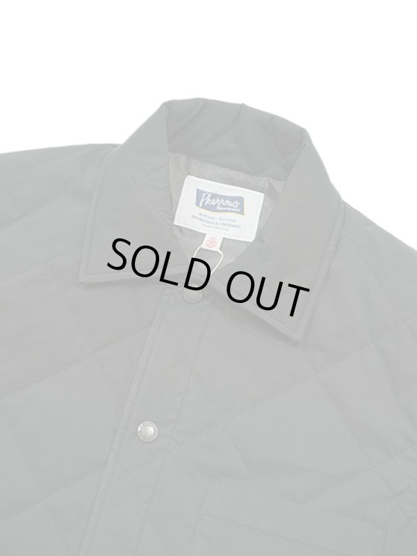 画像3: 【 Pherrow's（フェローズ） 】　キルトシャツジャケット　[ Quilting Shirts Jacket ] [ BLACK ]