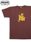 画像1: 【 DUBBLEWORKS（ダブルワークス） 】　プリントTシャツ [ Printed Tee ] [ W ] [ BORDEAUX ] 【 メール便可 】