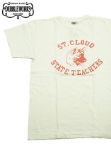 画像: 【 DUBBLEWORKS（ダブルワークス） 】　プリントTシャツ [ Printed Tee ] [ STATE TEACHERS ] [ OFF WHITE ] 【 メール便可 】