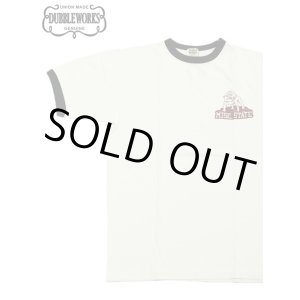 画像: 【 DUBBLEWORKS（ダブルワークス） 】　リンガーTシャツ [ Ringer Tee ] [ BULLDOG ] [ OFF WHITE x BLACK ] 【 メール便可 】