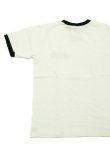 画像2: 【 DUBBLEWORKS（ダブルワークス） 】　リンガーTシャツ [ Ringer Tee ] [ BULLDOG ] [ OFF WHITE x BLACK ] 【 メール便可 】