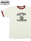 画像1: 【 DUBBLEWORKS（ダブルワークス） 】　リンガーTシャツ [ Ringer Tee ] [ BROADMOOR ] [ OFF WHITE x RED ] 【 メール便可 】