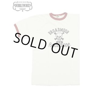 画像: 【 DUBBLEWORKS（ダブルワークス） 】　リンガーTシャツ [ Ringer Tee ] [ BROADMOOR ] [ OFF WHITE x RED ] 【 メール便可 】