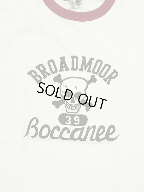 画像4: 【 DUBBLEWORKS（ダブルワークス） 】　リンガーTシャツ [ Ringer Tee ] [ BROADMOOR ] [ OFF WHITE x RED ] 【 メール便可 】