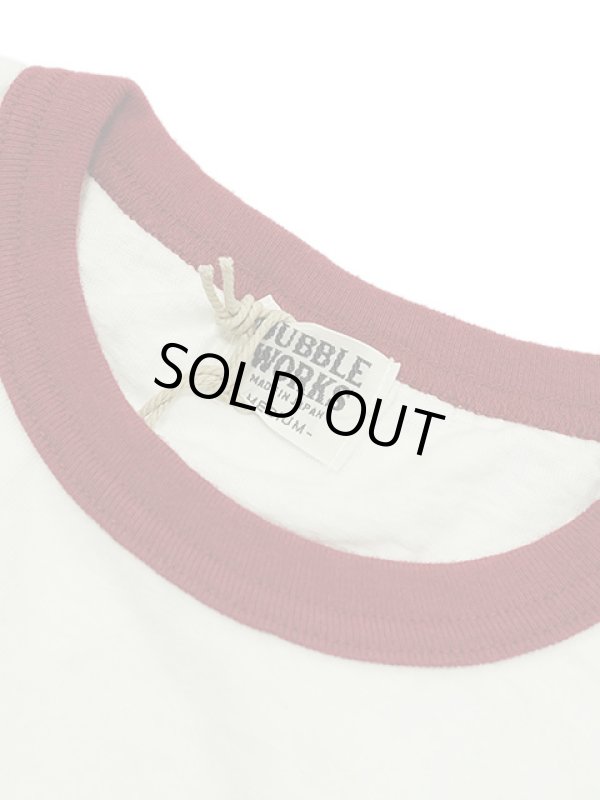 画像7: 【 DUBBLEWORKS（ダブルワークス） 】　リンガーTシャツ [ Ringer Tee ] [ BROADMOOR ] [ OFF WHITE x RED ] 【 メール便可 】