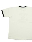 画像2: 【 DUBBLEWORKS（ダブルワークス） 】　リンガーTシャツ [ Ringer Tee ] [ BROADMOOR ] [ OFF WHITE x BLACK ] 【 メール便可 】