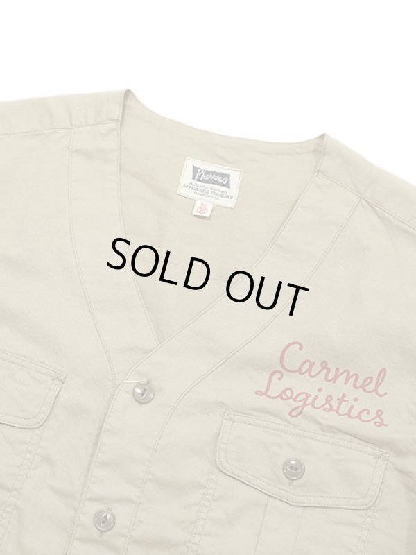 画像3: 【 Pherrow's（フェローズ） 】 ボーイスカウトシャツ [ Carmel Logistics ] [ BEIGE ]