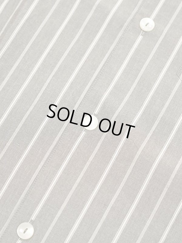 画像6: 【 Pherrow's（フェローズ） 】 半袖ストライプイタリアンカラーシャツ [  ITALIAN COLLAR SHIRTS ] [ CHARCOAL STRIPE ] 【 メール便可 】