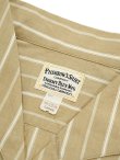 画像7: 【 Pherrow's（フェローズ） 】 半袖ストライプイタリアンカラーシャツ [  ITALIAN COLLAR SHIRTS ] [ BEIGE STRIPE ] 【 メール便可 】