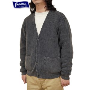 画像: 【 Pherrow's（フェローズ） 】 サマーニットカーディガン [ Summer Knit Cardigan ] [ FADE BLACK ]