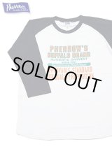 画像: 【 Pherrow's（フェローズ） 】　Baseball Tee　[ BUFFALO BRAND ] [ NAVY x WHITE ]【 メール便可 】