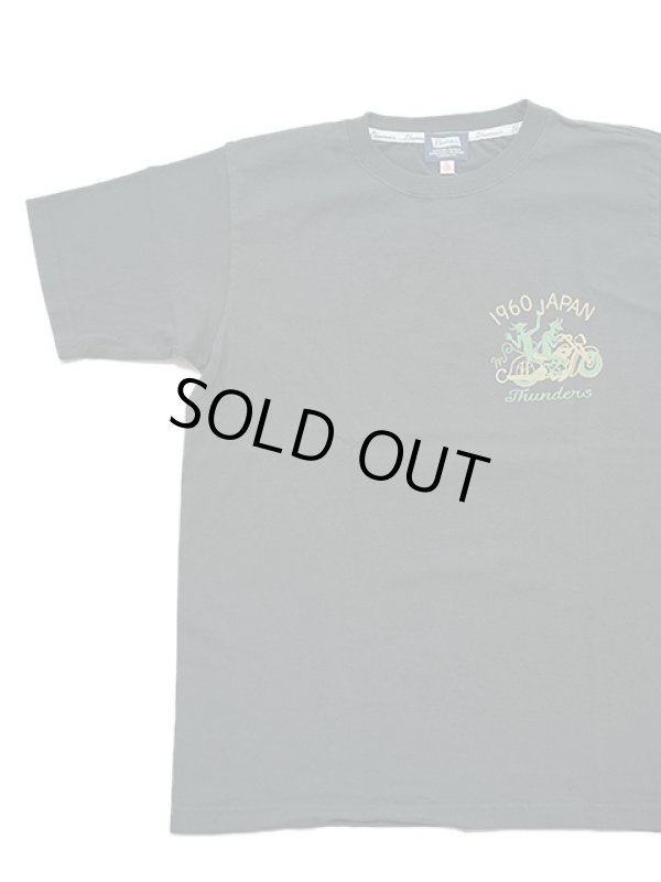画像2: 【 Pherrow's（フェローズ） 】　プリントT-シャツ [ THUNDERS ] [ S.BLACK ] 【 メール便可 】