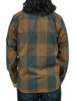 画像2: 【 Pherrow's（フェローズ） 】　ヘビーウェイトフランネルチェックシャツ [ Heavy Flannel Shirts ] [ ORANGE ]