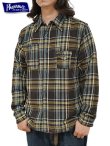 画像1: 【 Pherrow's（フェローズ） 】　ガチャポケフランネルワークシャツ　[ Flannel Work Shirts ] [ BLACK × BLUE CHECK ]