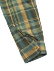画像9: 【 Pherrow's（フェローズ） 】　ガチャポケフランネルワークシャツ　[ Flannel Work Shirts ] [ GREEN × ORANGE CHECK ]
