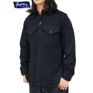 画像: 【 Pherrow's（フェローズ） 】 ウールCPOシャツジャケット [ CPO Shirts Jacket ] [ NAVY ]