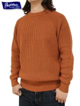 画像: 【 Pherrow's（フェローズ） 】　ラグランコットンニット　[ RAGLAN COTTON KNIT ][BROWN]