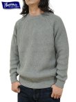 画像1: 【 Pherrow's（フェローズ） 】　ラグランコットンニット　[ RAGLAN COTTON KNIT ][GRAY]