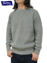 画像: 【 Pherrow's（フェローズ） 】　ラグランコットンニット　[ RAGLAN COTTON KNIT ][GRAY]