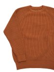 画像3: 【 Pherrow's（フェローズ） 】　ラグランコットンニット　[ RAGLAN COTTON KNIT ][BROWN]