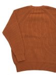 画像4: 【 Pherrow's（フェローズ） 】　ラグランコットンニット　[ RAGLAN COTTON KNIT ][BROWN]