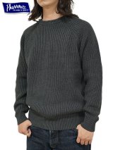 画像: 【 Pherrow's（フェローズ） 】　ラグランコットンニット　[ RAGLAN COTTON KNIT ][CHARCOAL]
