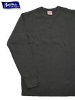 画像1: 【 Pherrow's x Healthknit （フェローズ x ヘルスニット） 】 コラボサーマルTシャツ [ Thermal King ] [ S.BLACK ] 