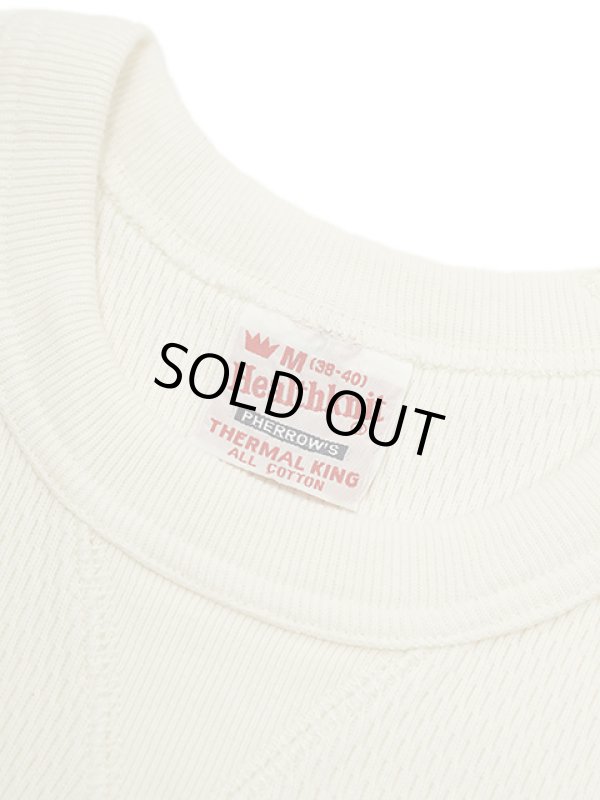 画像6: 【 Pherrow's x Healthknit （フェローズ x ヘルスニット） 】 コラボサーマルTシャツ [ Thermal King ] [ NATURAL ] 