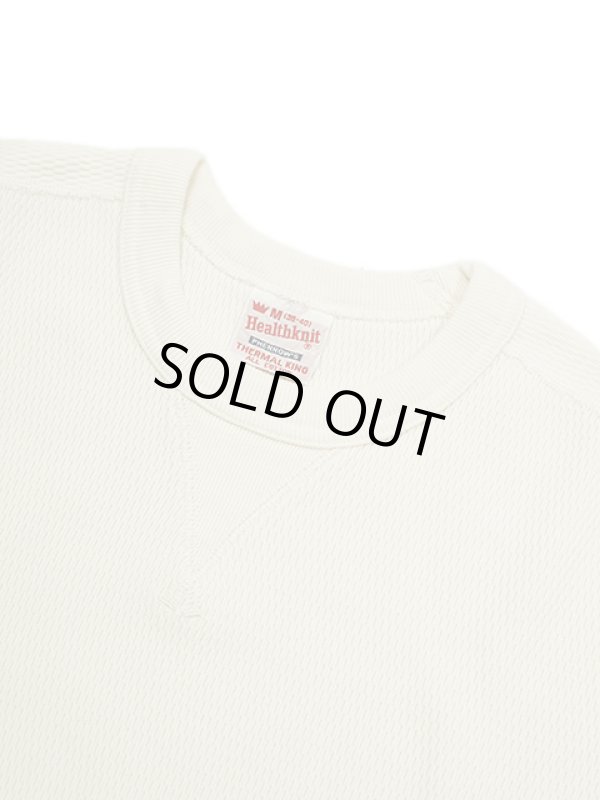 画像4: 【 Pherrow's x Healthknit （フェローズ x ヘルスニット） 】 コラボサーマルTシャツ [ Thermal King ] [ NATURAL ] 