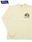画像1: 【 Pherrow's（フェローズ） 】　プリント L/S T-Shirts　[ ARMY & NAVY SHOP ] [ S.WHITE ]【 メール便可 】