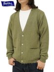 画像1: 【 Pherrow's（フェローズ） 】　モヘアニットカーディガン　[ MOHAIR KNIT CARDIGAN ] [ OLIVE ] 