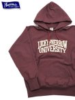 画像3: 【 Pherrow's（フェローズ） 】　 リバースウィーブパーカー [ REVERSE SWEAT HOODIE ] [ BURGUNDY ]
