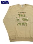 画像1: 【 Pherrow's（フェローズ） 】　スウェットタイプ T-シャツ [ スウェッT ] [ This is the Army ] [ COYOTE ] 【 メール便可 】
